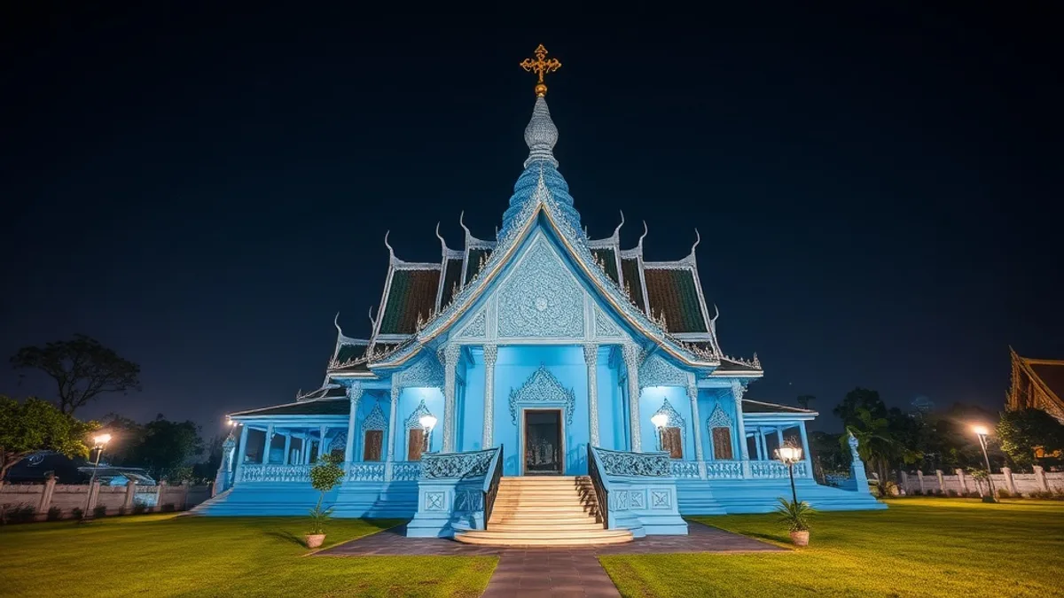 Blue Temple (Wat Rong Suea Ten) – Bild 1