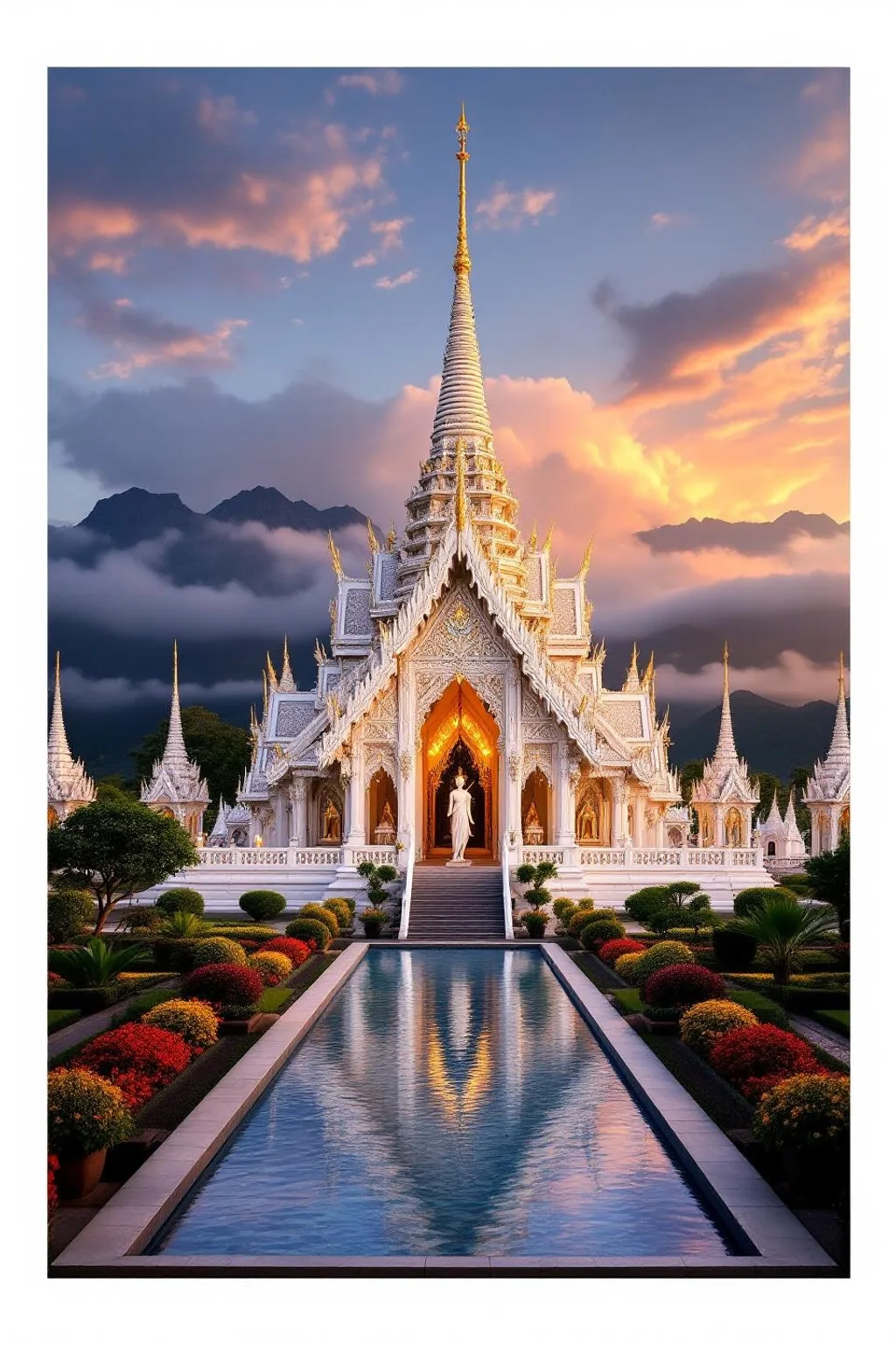 Scenery and landmarks in Chiang Rai, Thailand