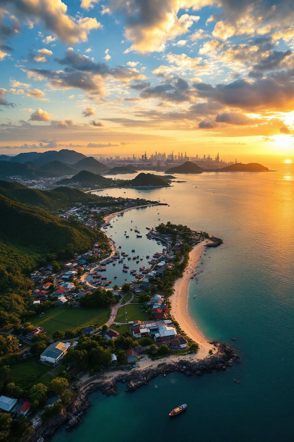 Landschaft und Sehenswuerdigkeiten in Chonburi, Thailand
